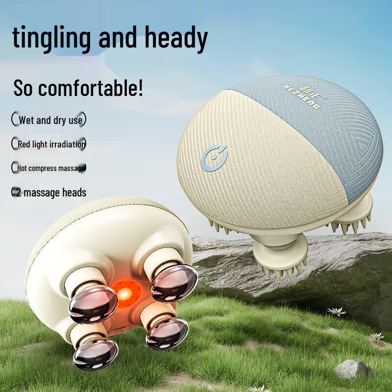 

Hezheng Cat Paw Dry/Wet Head and Scalp Massager CN plug (adapter included)