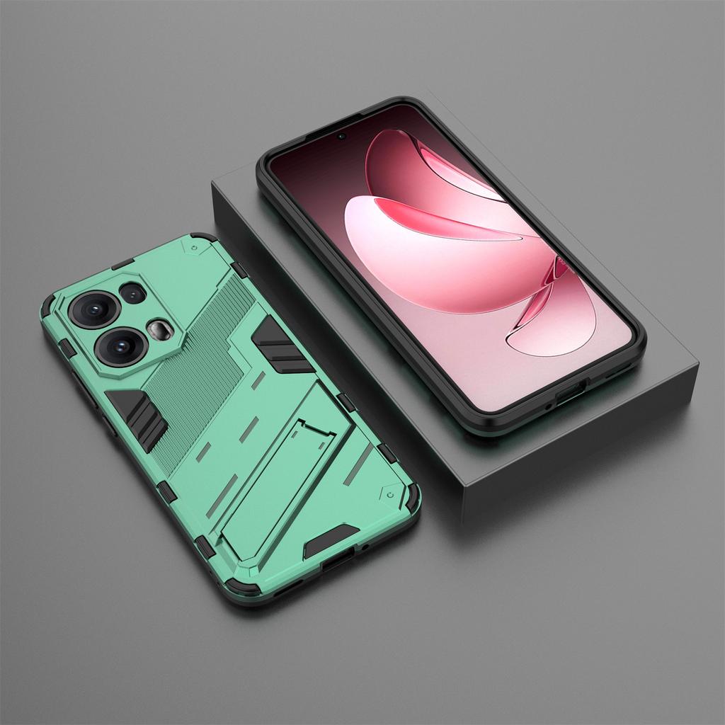For Oppo Reno13 Pro 5G Case PC + TPU Shockproof Phone Cover with Kickstand