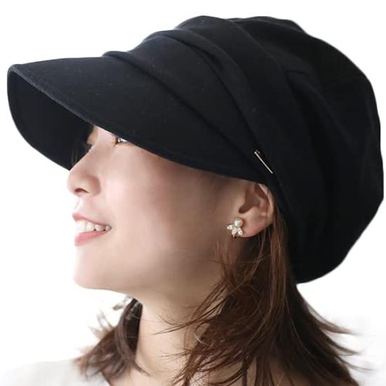 

Кепка газетчика DreamHats Антибактериальная Защита от УФ-лучей Женская (Дышащий, Материал), (Эластичный, как пот), чёрный