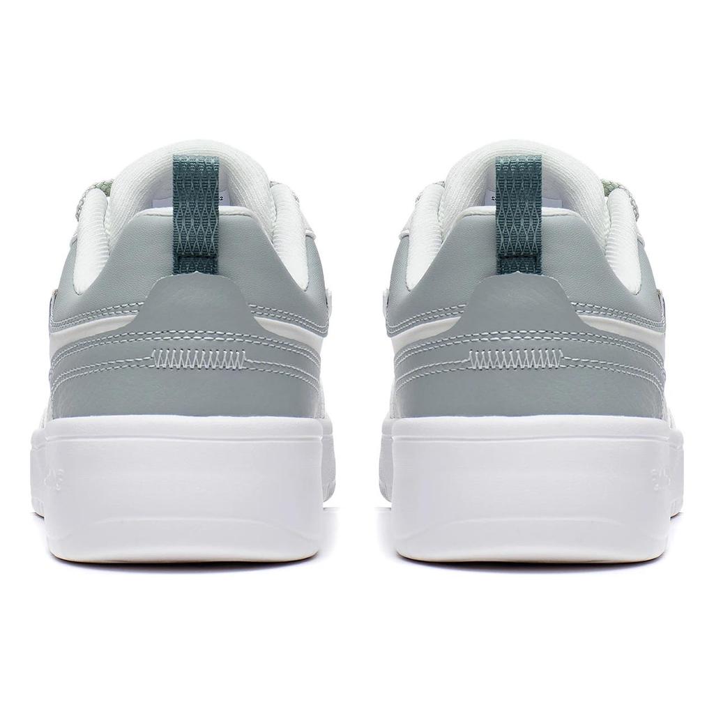 Li Ning Sycee Slip Resistant Cushioning Abrasion Resistant Low Top Skateboard Shoes Women's White Green AGCT340-2