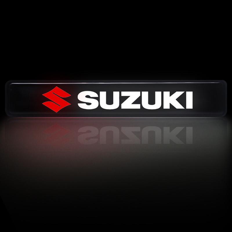 Car Front Hood Grille Emblem Badge Decorative LED Light For Suzuki Samurai Ltz 400 Vitara Gsr 600 Jimny Escudo Swift Strom 650