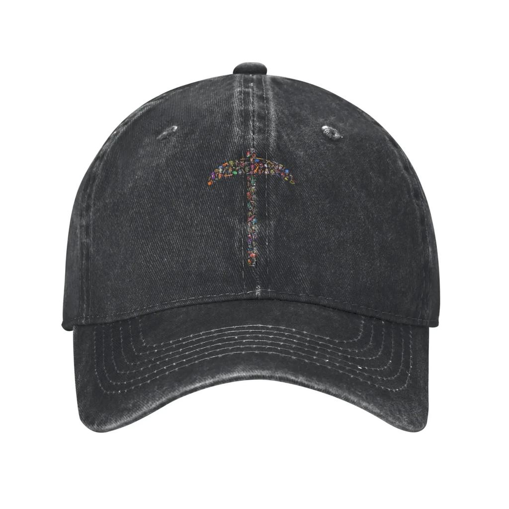 Axe Terraria Game Baseball Cap Sun Hunting Camping Adjustable Washed Trucker Hat Unisex Adult yk Cool Custom Logo Snapback Cap
