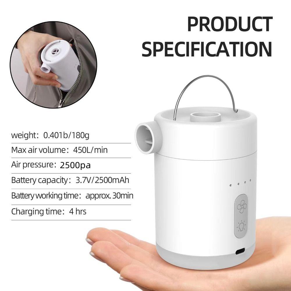 Wireless Operation Portable Air Pump Compact Design Mini Wireless Pump  Emergency Use