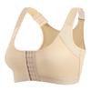 European Plus Size Front Closure Breathable Wirefree Sports Bra