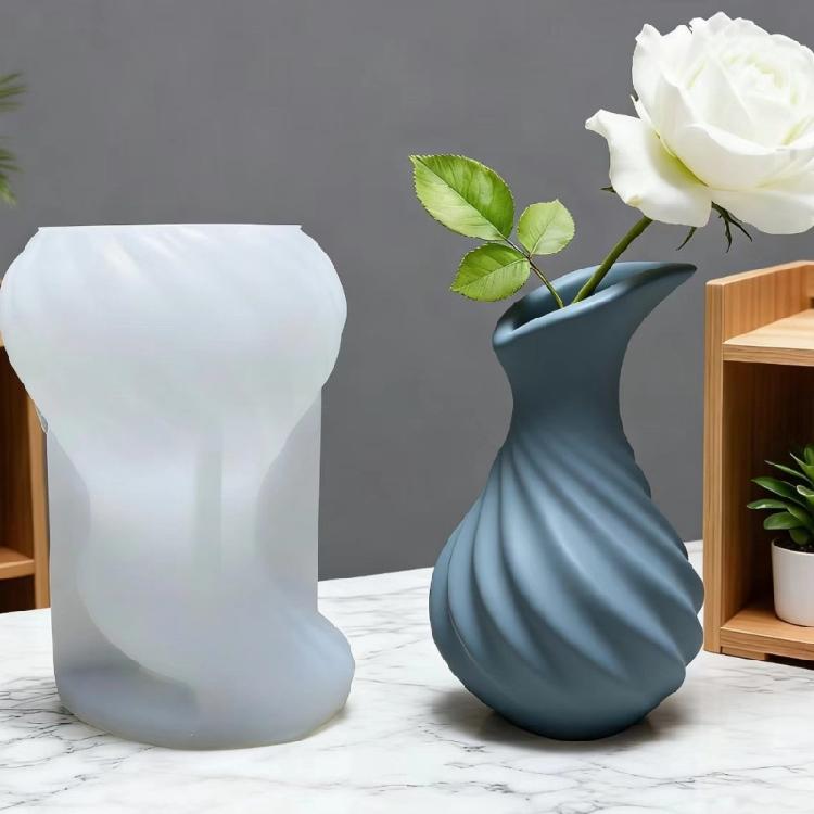 Twisted Shaped Silicone Resin Mold Creative Homes Decors Handmade Jewelry Making Reusable Easy Cleaning Silicone Texture