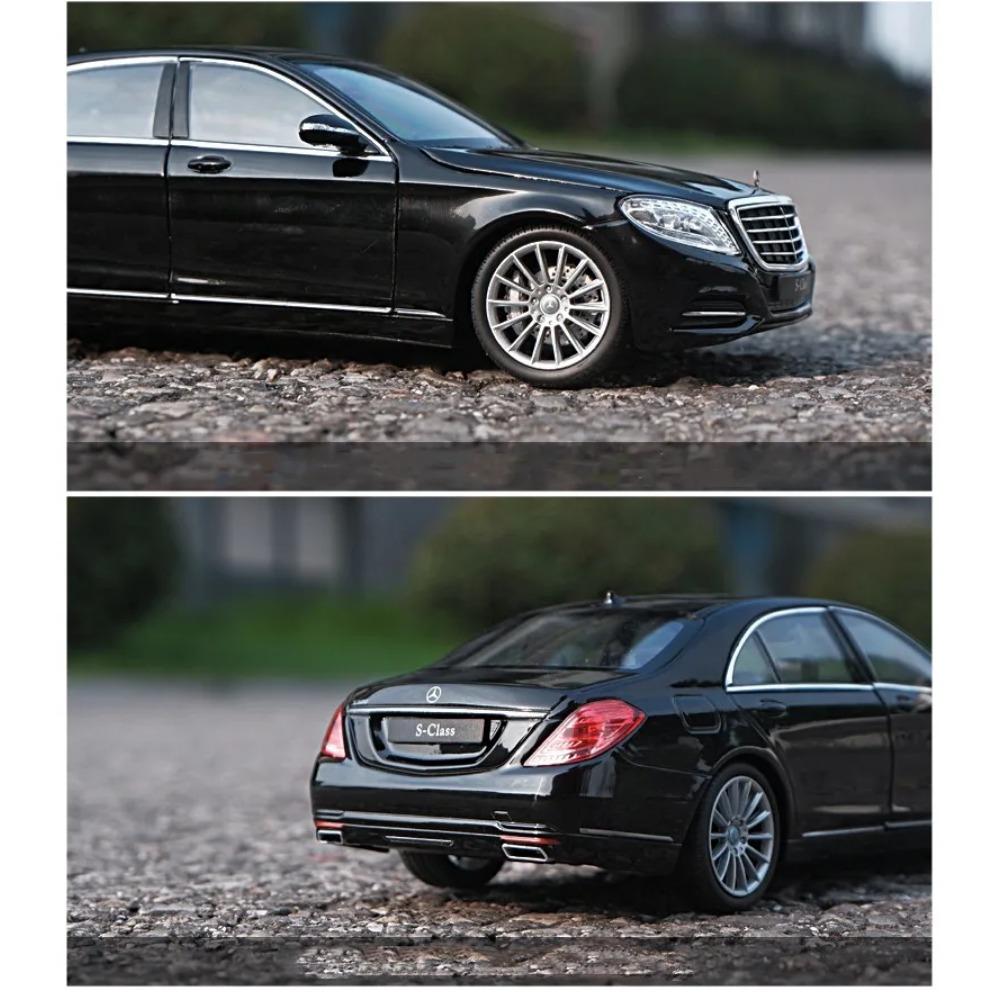 Welly 1/24 Mercedes-Benz Classe S S500 Modello di Auto in Lega Diecast Metallo Veicoli Giocattolo Modello di Auto Alta Simulazione Collezione Regali per Bambini