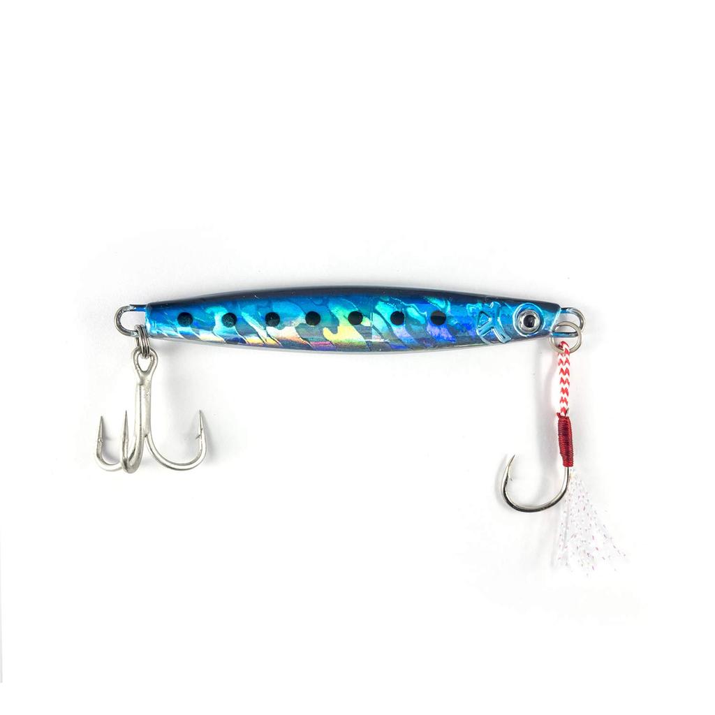 Olerud Fishing Tackle Metal Jig Set B Jig 60g with Assist Silver Suitable for All Sea Spanish qb100143b03n0 (4 Colors) "Metal F" 9.9cm Hooks, Hooks,