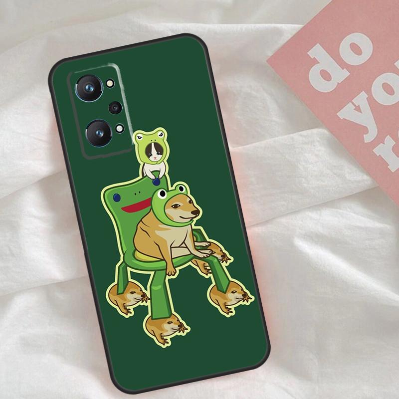Cheems Doge Case For Realme C65 C67 C71 C63 C61 C55 C51 C53 C35 C75 11 12 13 14 15 Pro Plus GT6 GT7 Pro