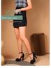 Korean Style Women's High-Heeled Platform Shoes, Solid Color, Plus Size 42