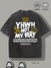 100% Pure Cotton Loose High-Street Faith Style Short-Sleeve, Breathable and Skin-Friendly