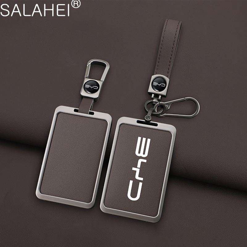 For BYD Tang DM Han EV Song Qin PRO PLUS DMI Car NFC Card Remote Key Cover Fob Case Protector Holder Shell Keychain Accessories