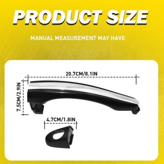 Front Left Driver Side Primed Outside Door Handle For 2006-11 Hyundai Azera EXV