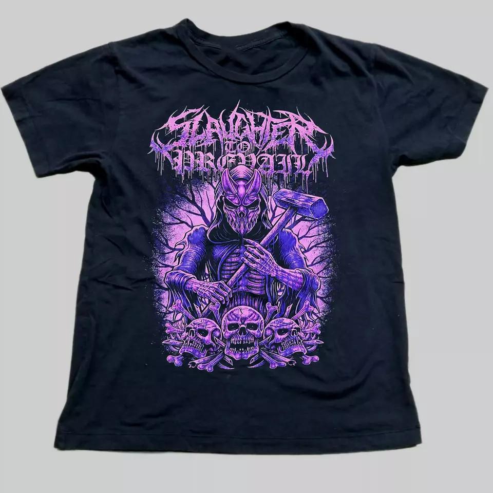 Новая Горячая Хлопковая Черная Футболка S-5XL Группа Slaughter to Prevail LL278 Унисекс S