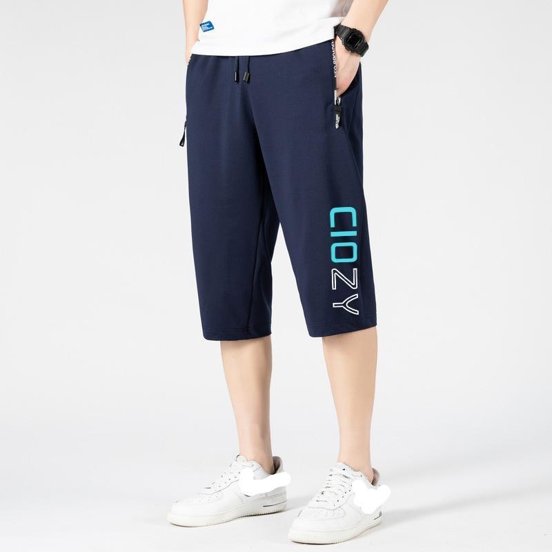 

Шорты Брюки Мужские Летние Укороченные Брюки Тонкие Повседневные Спортивные Свободные Пляжные Брюки Мужчины L ультрамарин синий