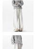 Unisex American Side Stripe Sweatpants: Loose, Straight-Leg Casual Pants for Autumn/Winter, High Street Style.