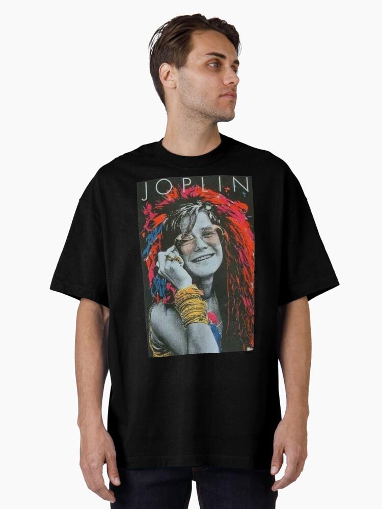 Janis Joplin Potrait Memorabilia poster Oversized T-Shirt