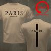 Vintage French Paris Print T Shirt Unisex Casual Tshirt O Neck Short Sleeve Tops Tee Shirt Fashionable Comfy Casual Summer TShirt