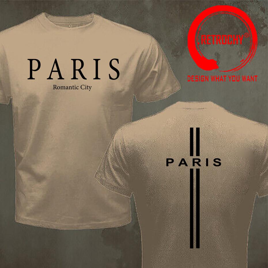 Vintage French Paris Print T Shirt Unisex Casual Tshirt O Neck Short Sleeve Tops Tee Shirt Fashionable Comfy Casual Summer TShirt