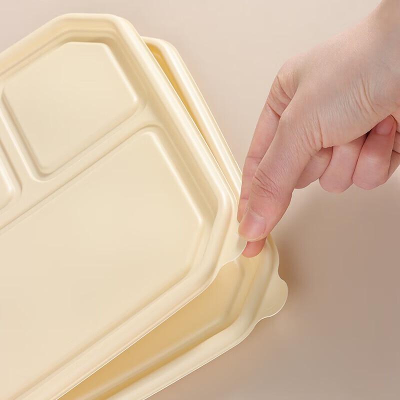 Miaojie Corn Starch 5-Compartment Degradable Lunch Boxes