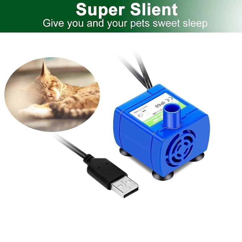 Compact and Portable Pet Water Pump Perfect for Indoor and Outdoor Use Convenient for Cat and Dog Owners on the Trips