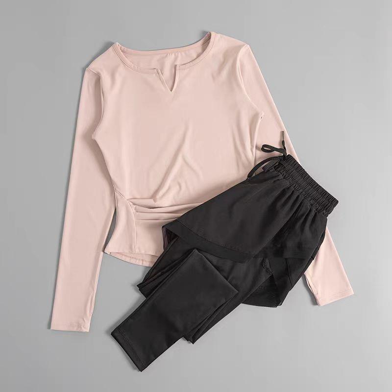 2024 Women's Quick-Dry Yoga Suit: Autumn/Winter Activewear for Running, Pilates, and Fitness