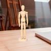 Künstler Holzmannequin Bewegliche Ornament Animator Illustratoren Flexibler Körper 13,5cmx4cm