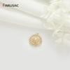 14K Gold Plated Brass Inlaid Zircon Honeycomb Pendant Heart Sun Charms For DIY Handmade Necklace Jewelry Making Accessories