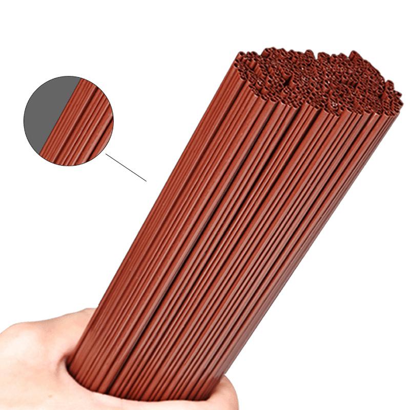 100Pcs 15Cm Disposable Plastic 2 Holes Design Coffee Stir Sticks Birthday Wedding Party Drinking Cocktail Straws Supplies Kitchen Accessories