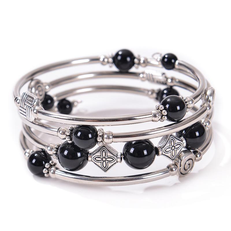 JYL TS Bracelet Women's  Wire Wrapped Design Offers Grace & Flexibility
