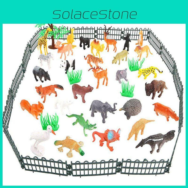 Animal Set 53 Pieces Of Wild Animals Ocean Insects Farm Dinosaurs Simulation Small Animal Models For Children Characters)