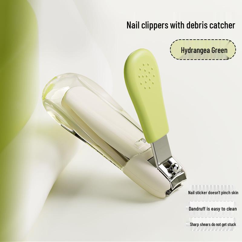 Newborn Anti-Pinch Splash-Proof Nail Clippers with Storage