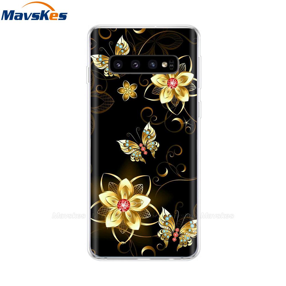 La più recente custodia stampata in TPU per Samsung Galaxy S10 S10 + Coperture del telefono per Samsung S10 Plus S10e Custodie Cover posteriore Paraurti Fundas Coque