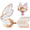 UNICRAFTALE about 50Pcs Waterproof Butterfly Flower Bouquet Wrapping Paper Transparent Bouquet OPP Packaging Paper Brown Butterfly Clear Floral Wraps