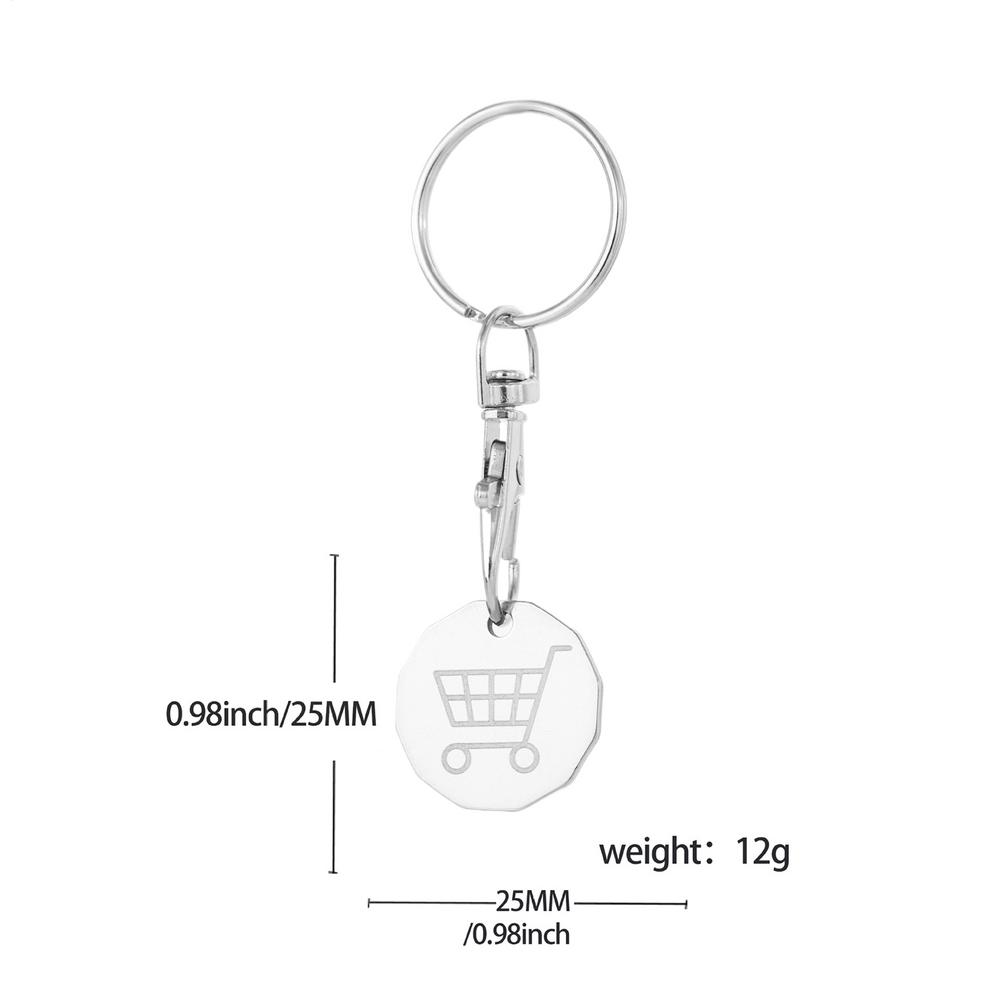 

Shopping Cart Coin Keychain Shopping Cart Keyring Small Portable Key Charm For Adults Men Women Birthday Wedding School Wallet