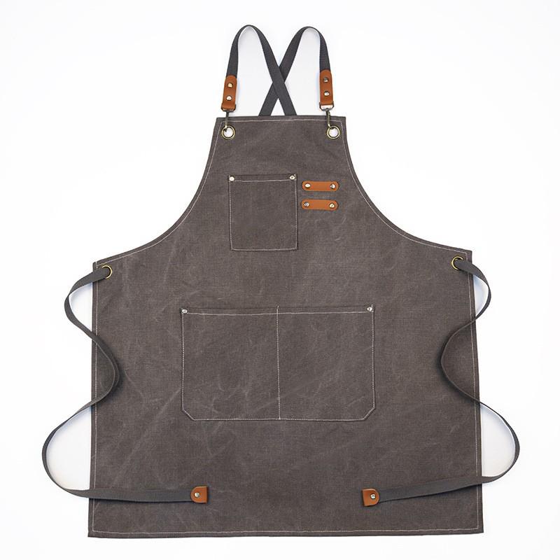 Art Studio Cross-Border Long Smock Apron, Oil & Watercolor Painting Canvas Apron