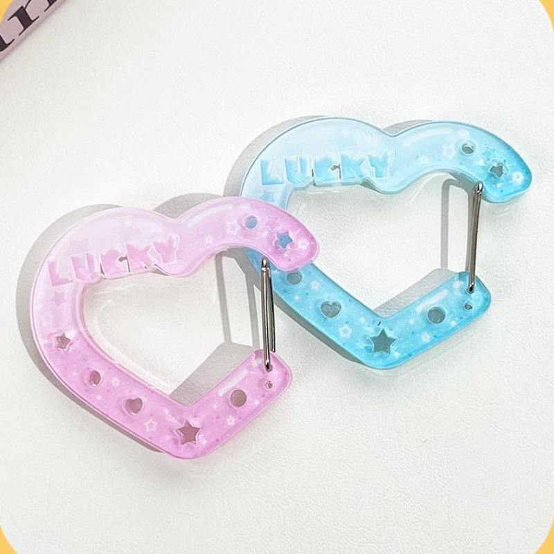 Akrylowy Brelok Kreskówkowy Uchwyt Ins Style Dom Uroczy Kształt Serca Dekoracja Na Zawieszkę Do Torby Haczyk DIY Wieszak Na Klucze