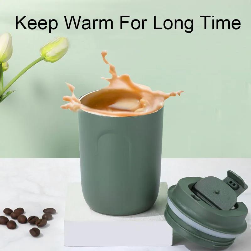 220ml Mini Thermo Coffee Cups Mug 316 Stainless Steel Travel Thermal Mug Tumbler Small Water Bottle Keep Warm Cold Insulated Cup