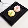 Black White Large Plastic Tray Plastic Bed Table Tray New Serving Trays  Bathroom