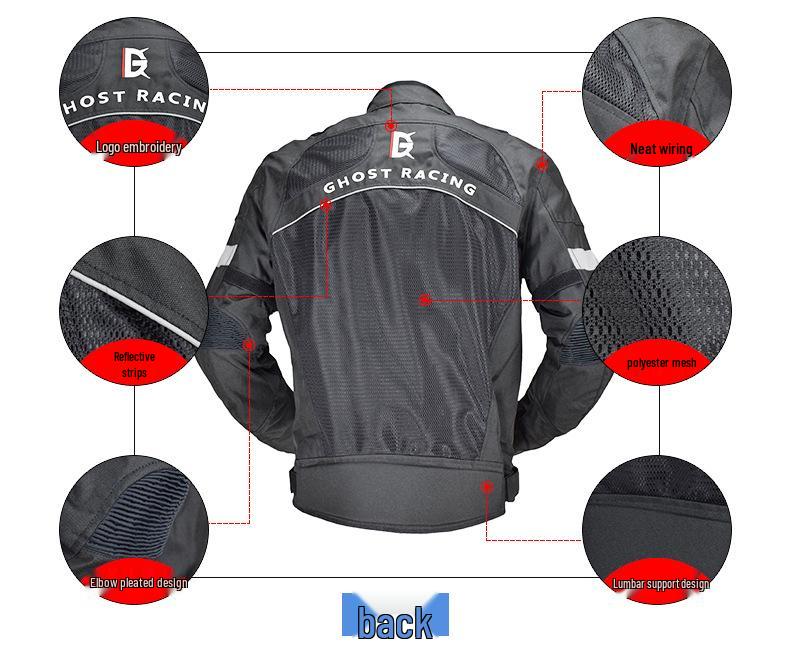 Men's Motorcycle Riding Suit: Racing Jacket, Warm, Fall-Proof, Off-Road, Summer-Ready