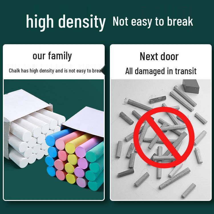 Extra Large Dustless Colored Chalk for Children's Drawing Boards