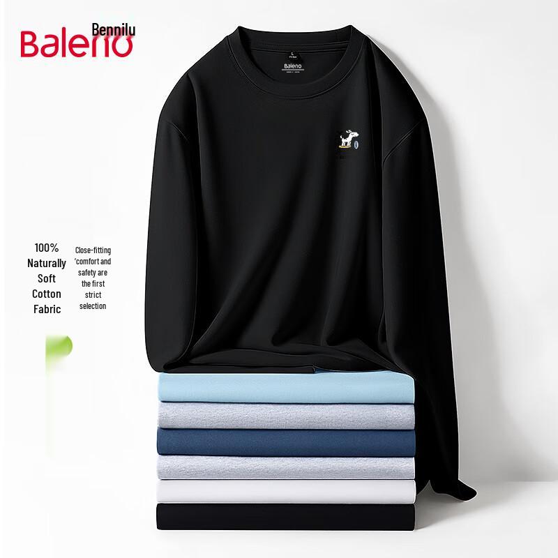 Baleno Men's Pure Cotton JPB Surf Dog Long Sleeve T-Shirt