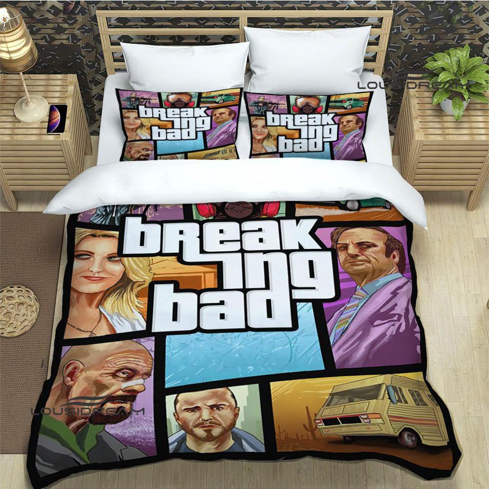 Movie BREAKING BAD Bedding Sets Exquisite Bed Supplies Set Duvet Cover Bed Comforter Set Bedding Set Luxury Birthday Gift