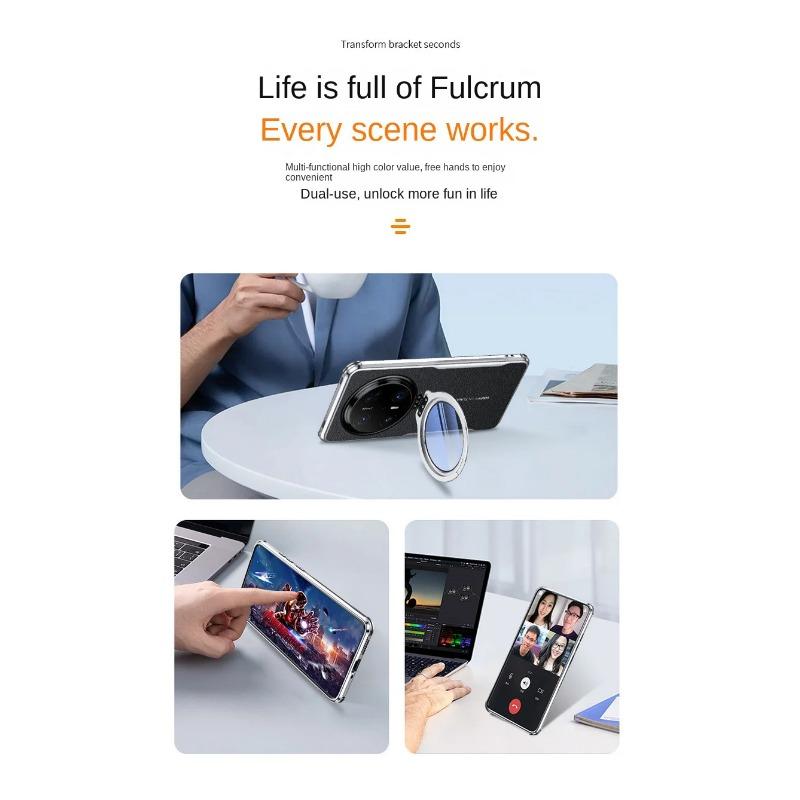 Szklany obiektyw niewidoczny uchwyt etui do Huawei Mate 70 Pro+ cztery rogi antypoślizgowa prosta skórzana osłona zderzaka do Huawei Pura 70Pro