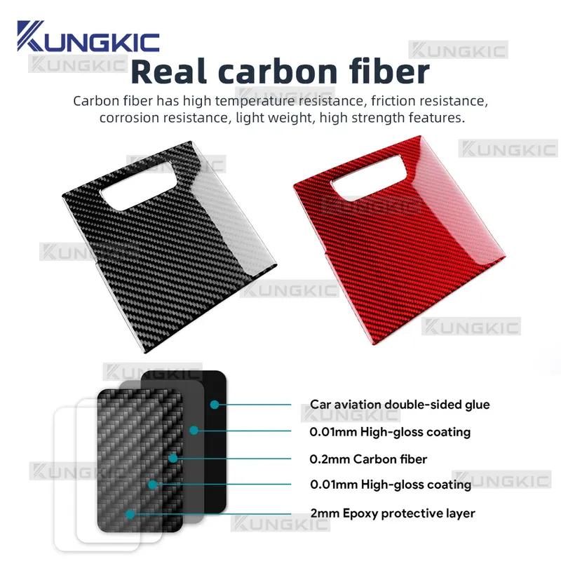 For Renault Clio 5 MK5     2024 2025 LHD Real Soft Carbon Fiber Car Fuse Box Panel Interior Trim Sticker