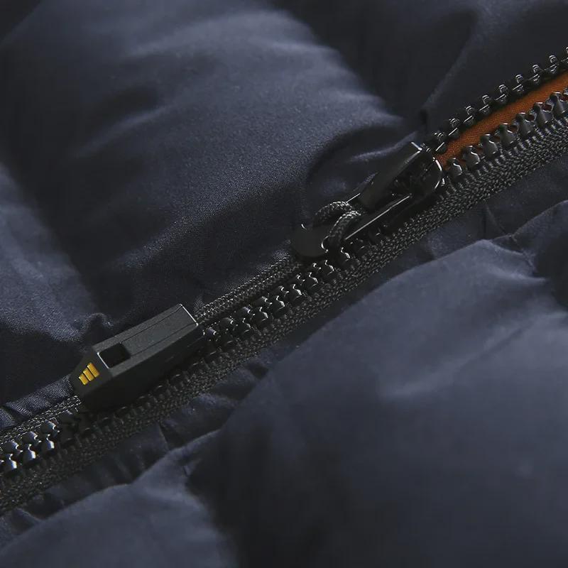 Pánský bavlněný kabát s kapucí - Hřejivá, silná, trendy ležérní bunda na podzim a zimu.