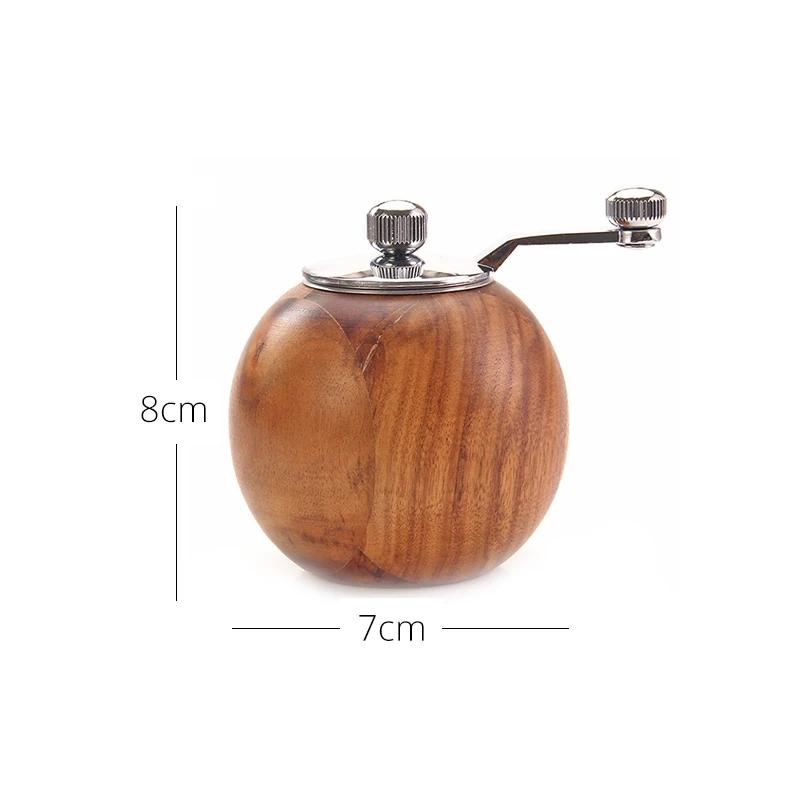 

Мельницы для соли и перца, твердые деревянные мельницы для перца с регулируемой степенью помола, кухонные принадлежности для приготовления пищи с керамической роторной мельницей для специй светло-желтого