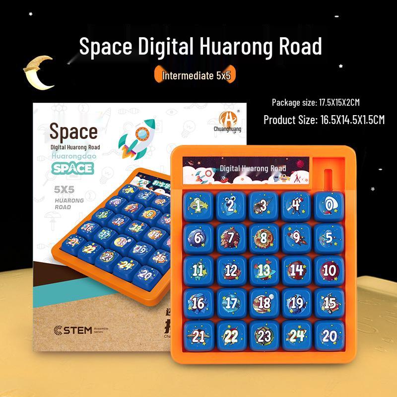 Magnetic Digital Huarong Road Color Puzzle: Educational Thinking Development Game for 3x4x5x6 Grids