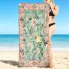 1Pc Parrot Floral Garden Rug Beach Towel, Quick Dry, Multi-Use for Beach Pool Gym Yoga Home Travel, Christmas, Halloween, Xmas Gift M928825