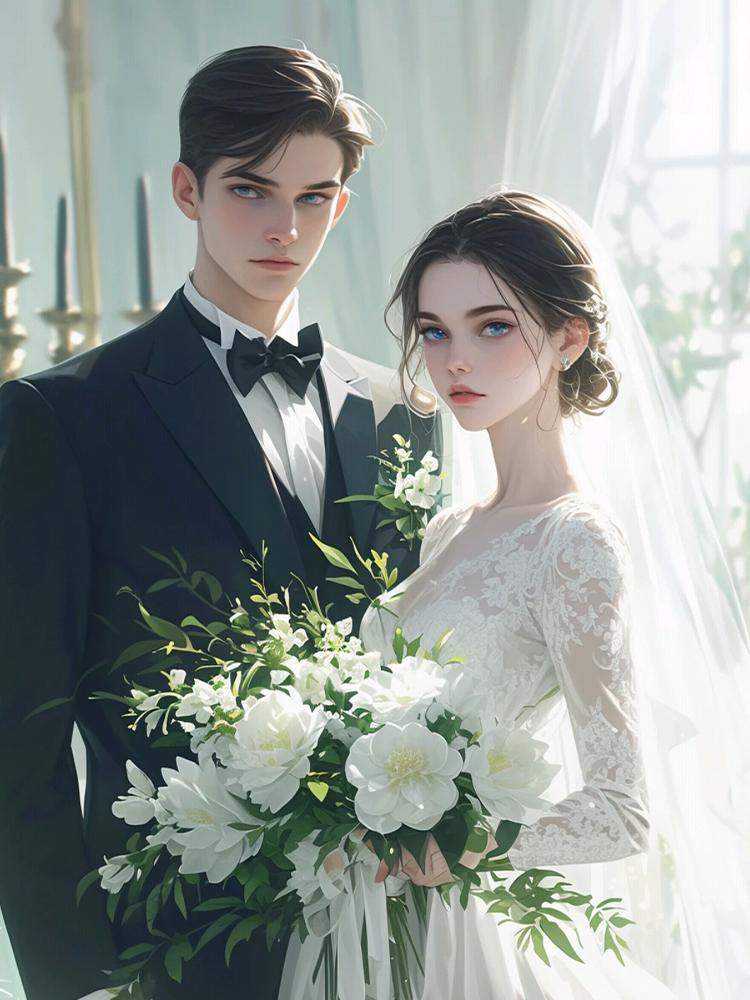 

5DDIY Алмазная картина Свадебная фотография Полный квадратный/круглый бриллиант Ювелирные изделия Вышивка крестом Инкрустированная вышивка Украшение комнаты Full Round 20x30CM