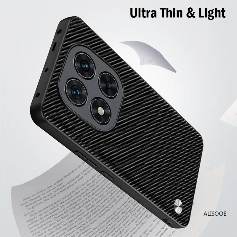 Funda for Redmi Note 14 Pro Plus 5G Case Luxury Fiber Texture PU-Leather Cover Capa for Xiaomi Redmi Note 14 Shockproof Cases